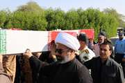 ورود پیکرهای مطهر شهدای گمنام به بندرعباس