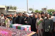 تشییع پیکر دو دانش‌آموز و یک پاسدار شهید در رودان